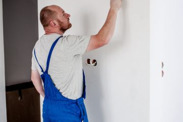 Canva - Painter Painting a Wall